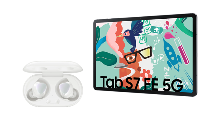 Galaxy Tab S7 FE mit Buds_Header